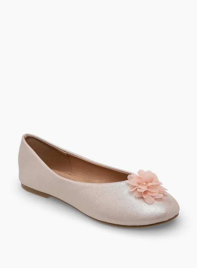 Flora Bella By Shoexpress Flora Bella Girls Floral Accent Ballerina Shoes