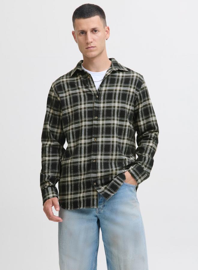JACK & JONES Jack and Jones JJJOSHUA Checked Flannel Shirt - Image 1