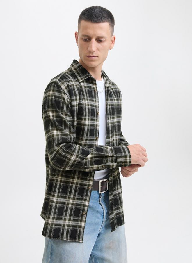 JACK & JONES Jack and Jones JJJOSHUA Checked Flannel Shirt - Image 3