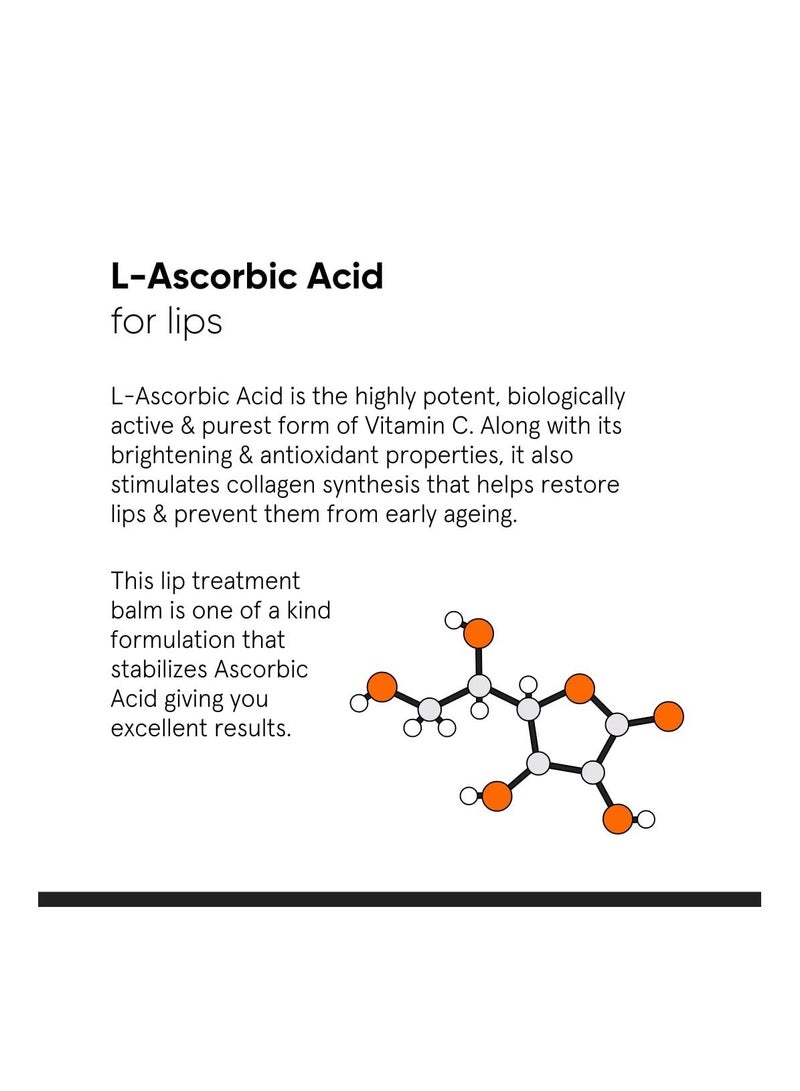 8% L Ascorbic Acid Lip Treatment Balm With Vitamin E 12gm