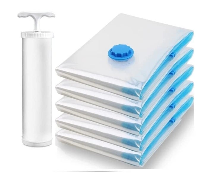 VACUUM STORAGE BAGS SAVE 80 ON CLOTHES STORAGE SPACE VACUUM SEALER BAGS FOR COMFORTERS BLANKETS BEDDING CLOTHING COMPRESSION SEAL FOR CLOSET STORAGE PUMP FOR TRAVEL