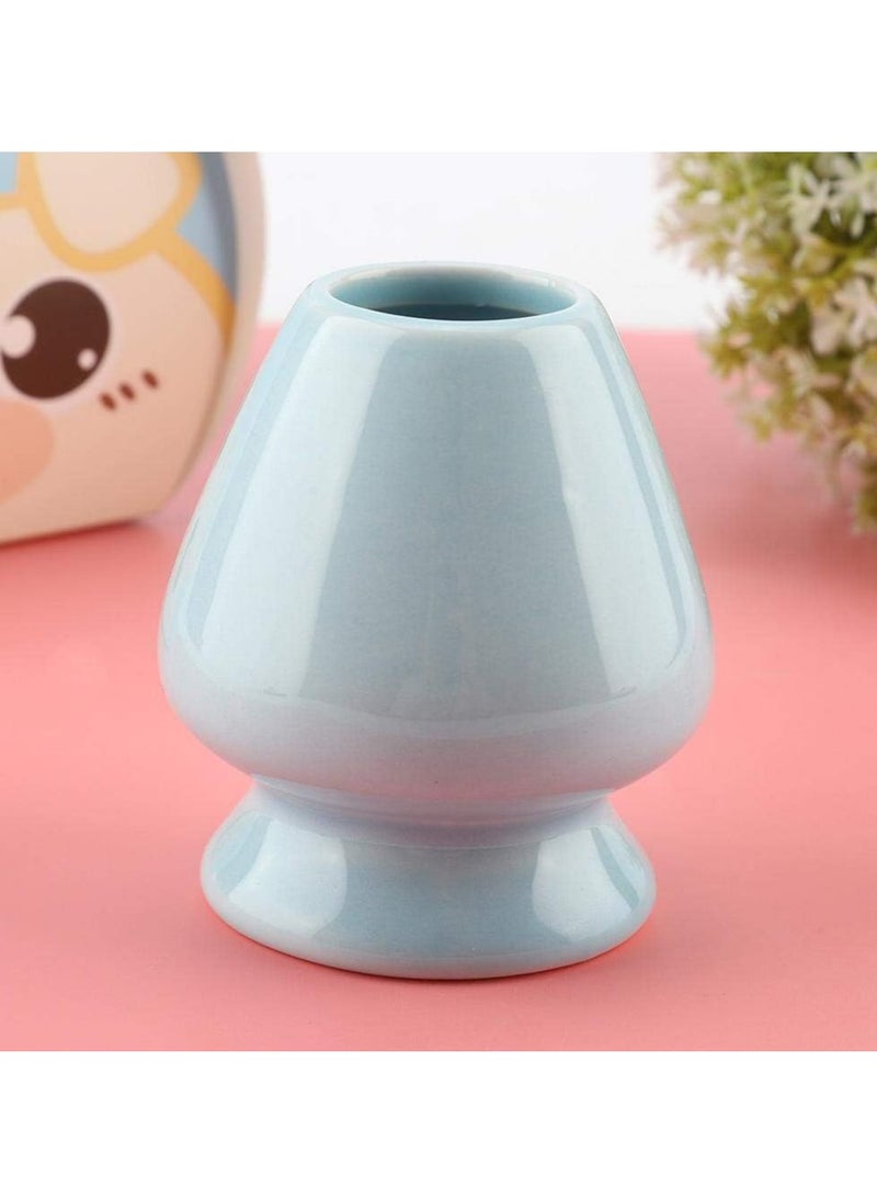 إسكدنيا 1 قطعة منصة شاسين المتشا مجموعة منصة شاسين المتشا حامل صمامي لشاسين المتشا لملحقات مجموعة الشاي (الأزرق) - Image 5