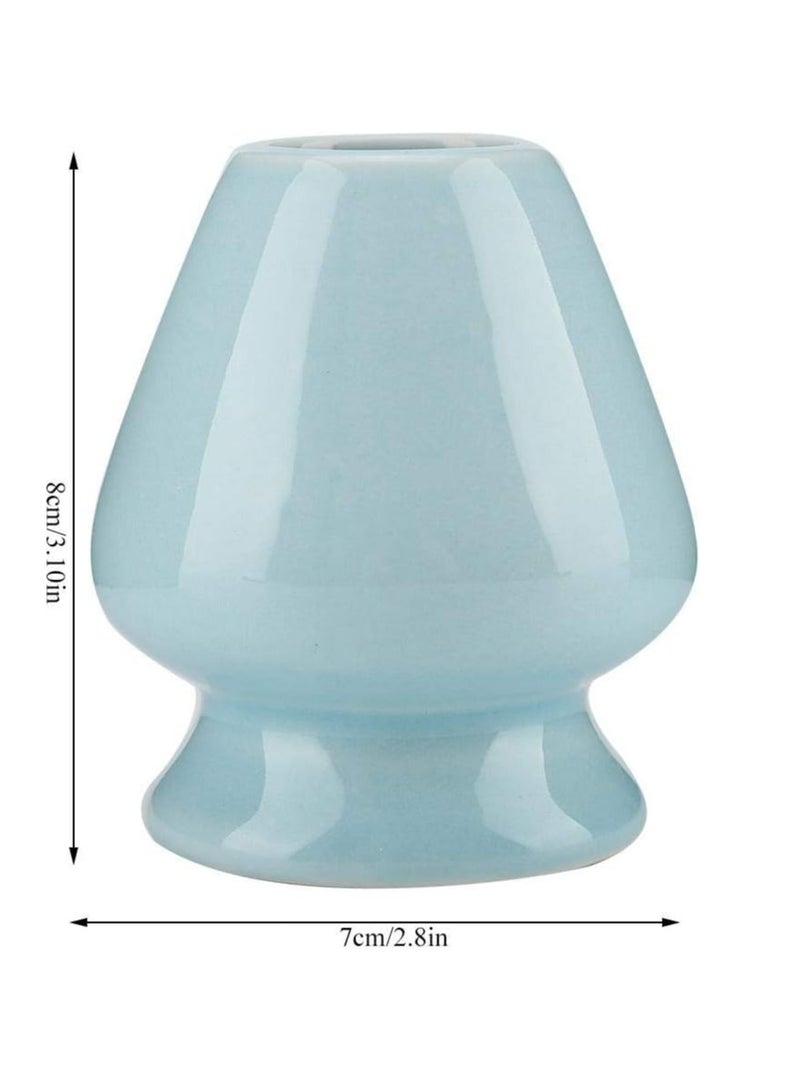 إسكدنيا 1 قطعة منصة شاسين المتشا مجموعة منصة شاسين المتشا حامل صمامي لشاسين المتشا لملحقات مجموعة الشاي (الأزرق) - Image 2