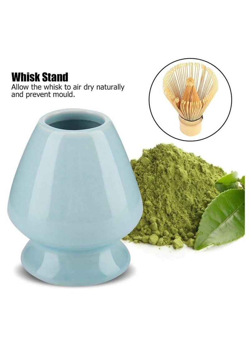 إسكدنيا 1 قطعة منصة شاسين المتشا مجموعة منصة شاسين المتشا حامل صمامي لشاسين المتشا لملحقات مجموعة الشاي (الأزرق) - Image 3