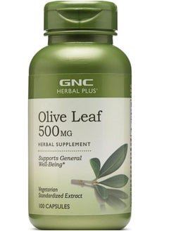 GNC Herbal Plus Olive Leaf 500 mg 100 capsules 