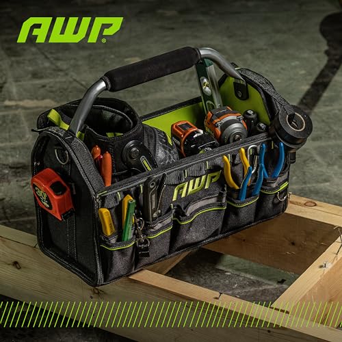 AWP 12 Inch TrapJaw Tool Bag with Spring-Loaded Technology and Lockable Pull Handles, Water-Resistant Construction - Image 5