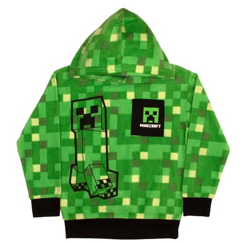 Minecraft Creeper Graphic 2-Piece Set - Boys Fleece Pullover Hoodie & Jogger Pants 2-Pack Bundle Set for Kids and Toddlers (Size 8, Green) - Image 3