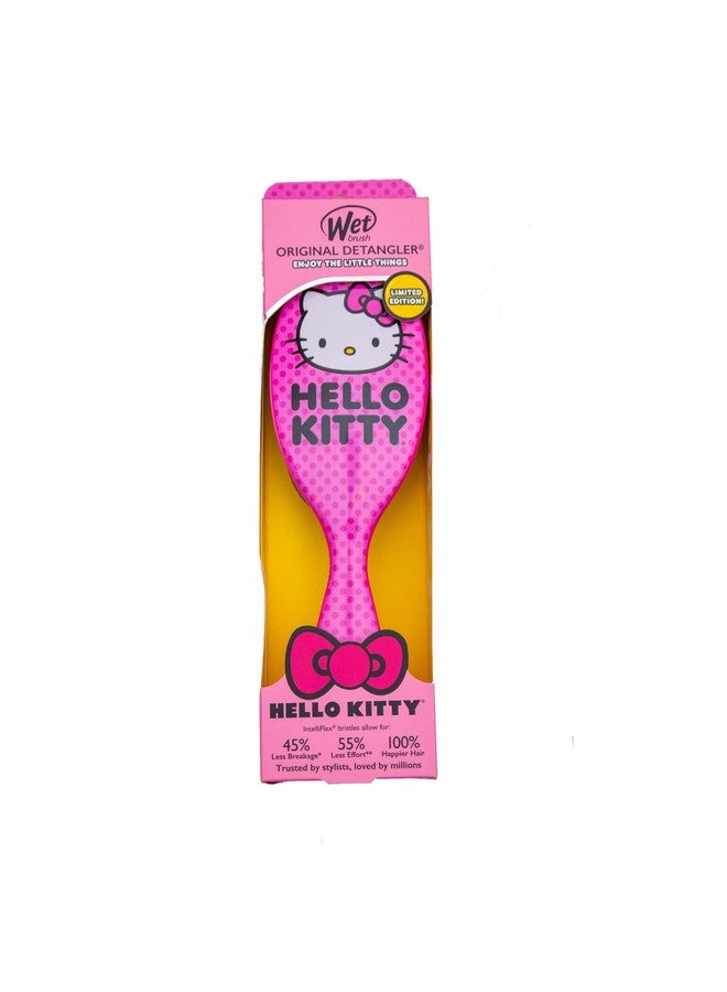 Wet Brush Original Detangling Brush, Hello Kitty Pink - All Hair Types - Ultra-Soft IntelliFlex Bristles Glide Through Tangles with Ease, 1 Count - Image 4