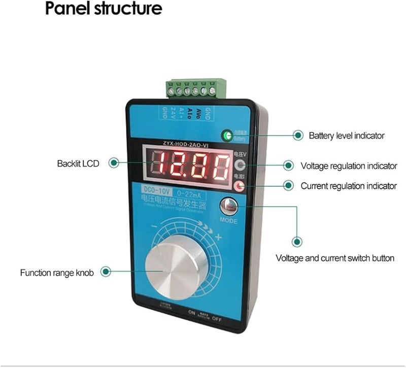 Adjustable 0 5V 10V 0 20MA 4 20MA Analog Signal Generator Current Voltage Source 24V With Battery - Image 3