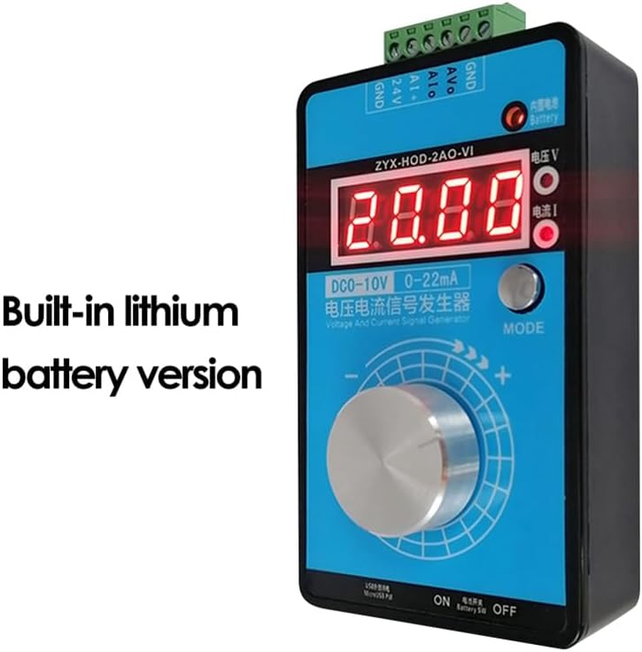 Adjustable 0 5V 10V 0 20MA 4 20MA Analog Signal Generator Current Voltage Source 24V With Battery - Image 2