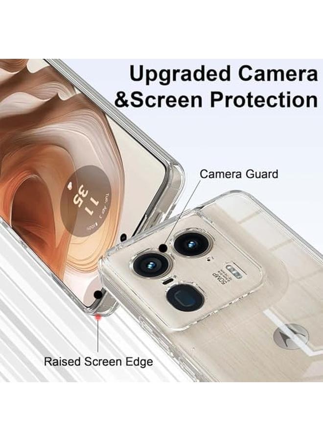 erorex For Motorola Edge 50 Ultra Case Compatible With Mag Safe Wireless Charging Magnetic Pc Transparent Anti Yellowing Crystal Clear Hard Back Protective Cover For Motorola Edge 50 Ultra  - Image 4