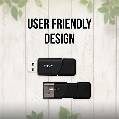 PNY P-FD128X5ATT03-MP 128GB أداة تخزين USB 2.0 فلاش، أسود (عبوة من 5) - Image 5