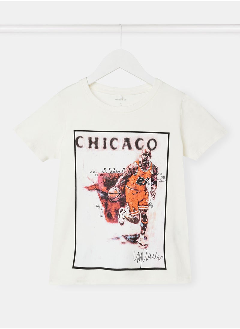 NAME IT - Boys Box Print T-Shirt - Image 1