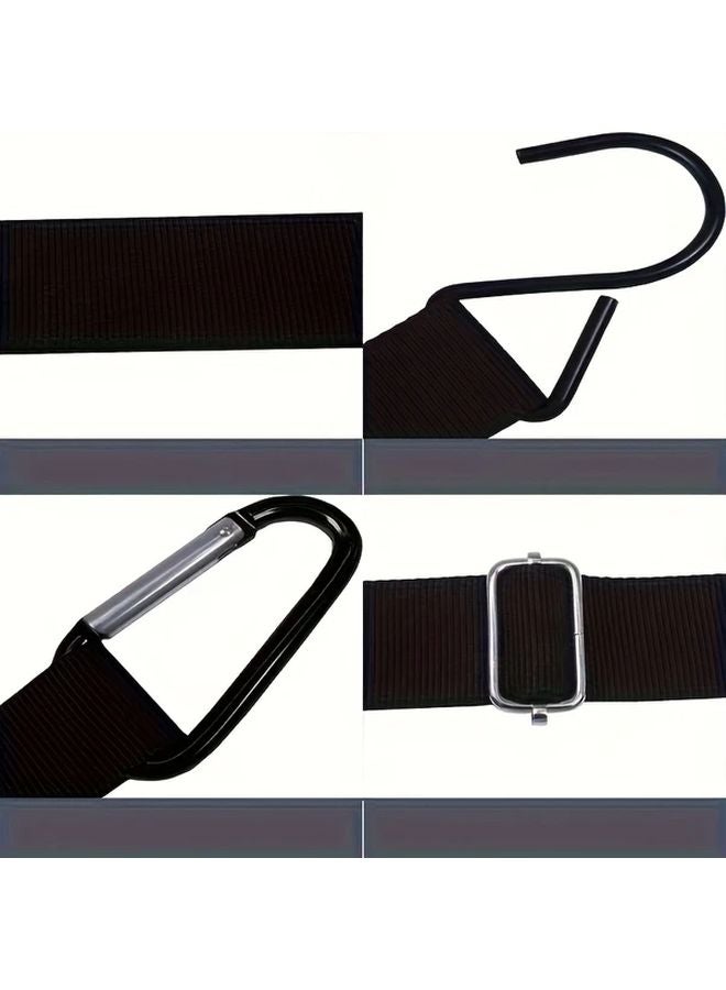 2pcs Heavy Duty Elastic Car Cover Straps With Metal Buckles Windproof Reinforced Ropes - Image 4