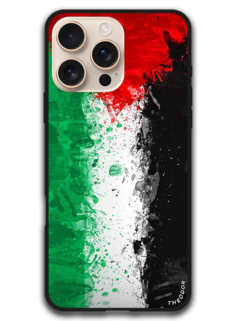 Theodor Protective Case Anti Scratch Shock Proof Bumper Cover For iPhone 16 Pro (6.3)-inch Palestine Flag 1 - Image 1