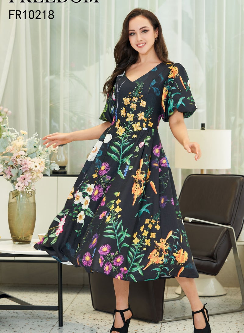embroidered midi dress  - Image 1
