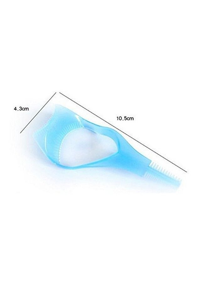 Happyupcity - 2Pcs 3 In 1 Mascara Tool Plastic Makeup Eyelash Shield Applicator Guide With Eyelash Assist Comb Brush Guard Eyelashes Brush For Women Girls (Color Random) - Image 1