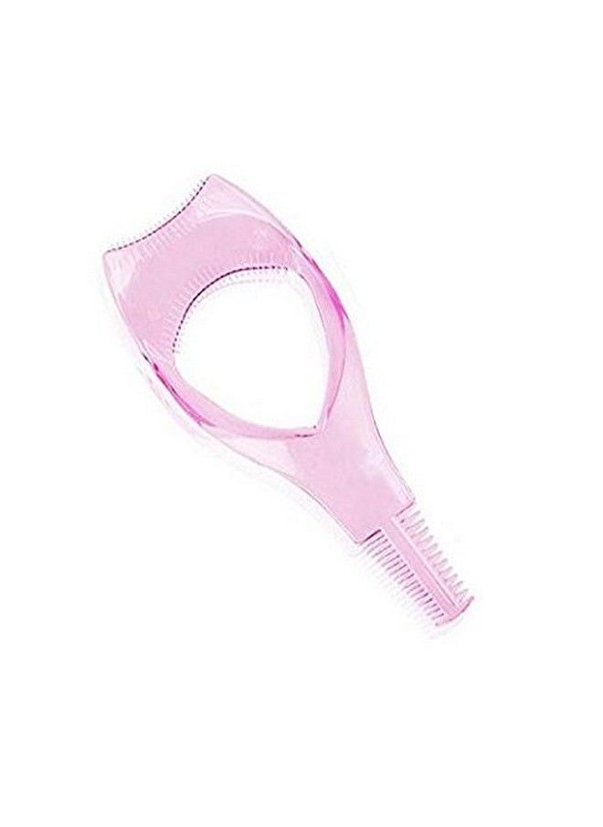 Happyupcity - 2Pcs 3 In 1 Mascara Tool Plastic Makeup Eyelash Shield Applicator Guide With Eyelash Assist Comb Brush Guard Eyelashes Brush For Women Girls (Color Random) - Image 1