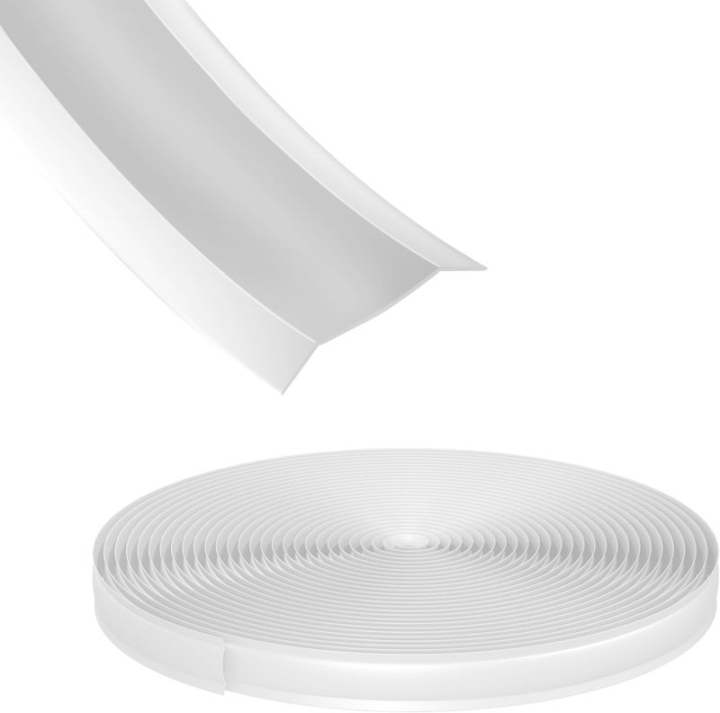 CVILL 1" White Vinyl Trim Molding Screw Cover for RV, Boat, Camper, Travel Trailer (100 FT) - Image 1