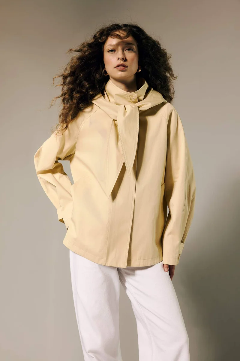 ديفاكتو Regular Fit Cotton Trenchcoat