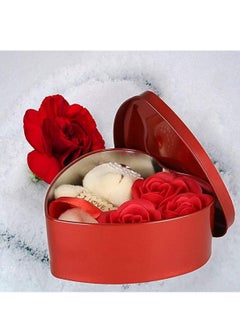 RATSAW Teddy and Rosses Heart Shaped Valentine Gift Box  Artificial Flower Gift Box Red 3 Piece Gift for Girlfriend Wife Lovers Romantic Gift for Valentine Day  - Image 3