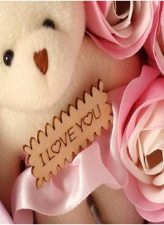 RATSAW Teddy and Rosses Heart Shaped Valentine Gift Box  Artificial Flower Gift Box Red 3 Piece Gift for Girlfriend Wife Lovers Romantic Gift for Valentine Day  - Image 5