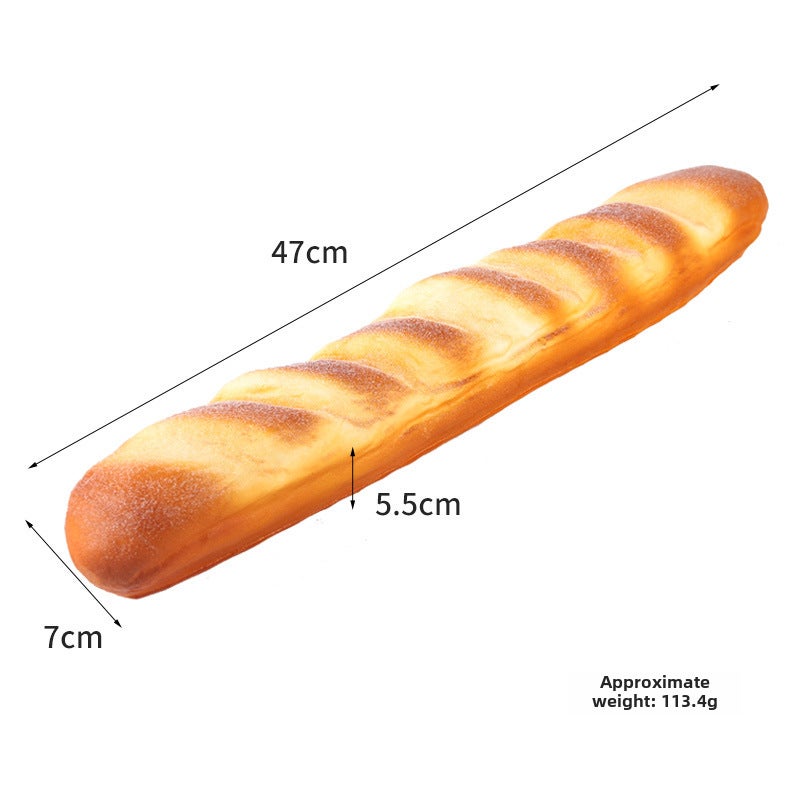 Realistic Caterpillar Bread Cake Model Powering baguette