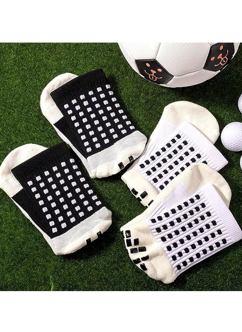 Gonice - Men's Soccer Socks Anti Slip Non Slip Sports Soccer Socks, Unisex Athletic Sports Grip Socks Anti Slip Socks for Football, Basketball, Hockey Socks with Rubber Dots for Men & Women, 2 Pairs - Image 1
