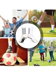 Gonice Men's Soccer Socks Anti Slip Non Slip Sports Soccer Socks, Unisex Athletic Sports Grip Socks Anti Slip Socks for Football, Basketball, Hockey Socks with Rubber Dots for Men & Women, 2 Pairs  - Image 4