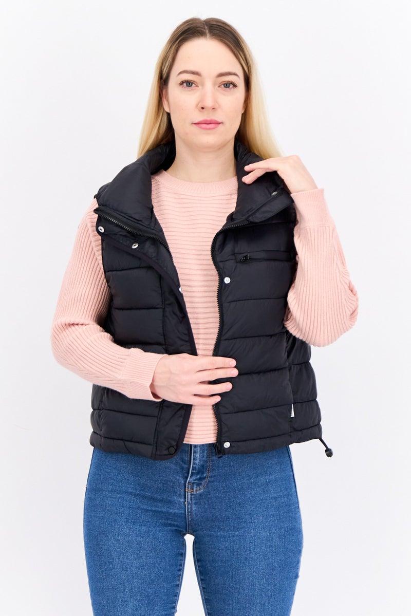 Bearpaw Women Quilted Puffer Jacket, Black - Image 1