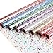 CMFYHM 8 Rolls clear Cellophane Wrap Roll 34 in x 164 ft x 8 Colors Gift Baskets Wrap RollExtra Wide Transparent Polka Dots Cellophane Wrapping for Gift BasketsFlowers Candies DIY CraftBaby Shower EasterHalloweenChristmas - Image 1