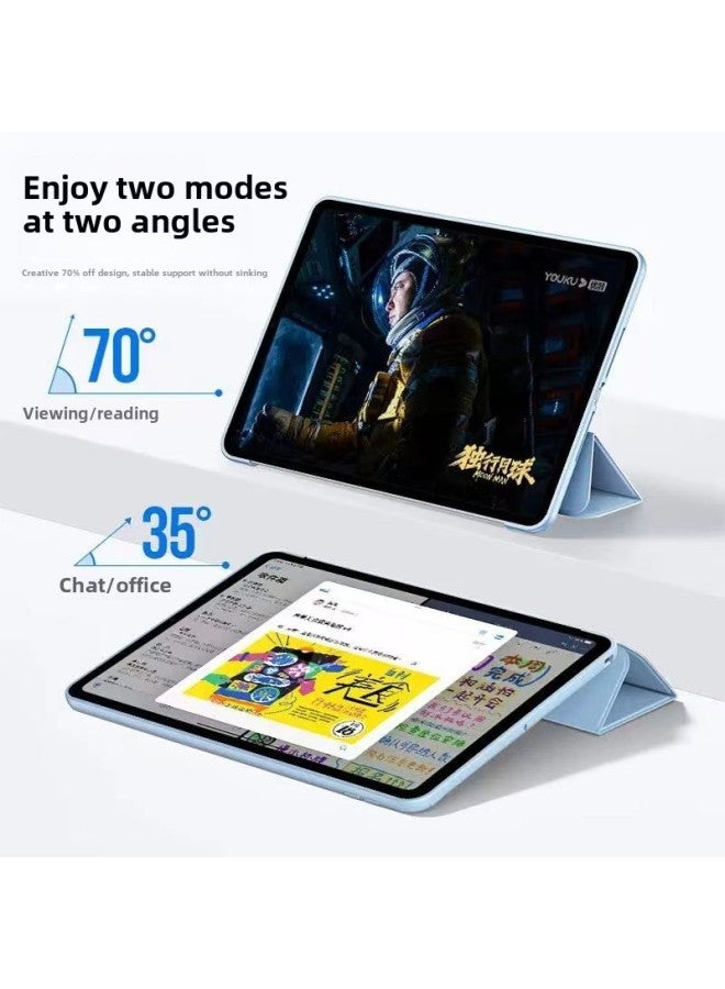 Ipad Protective Case 10.9 Inch Protective Case Air2 Soft Case Anti-fall Min5/6tpu Honeycomb Mini4 Leather Case-Color:Sky Blue-Applicable Model:2022 IPad10 Generation - Image 4
