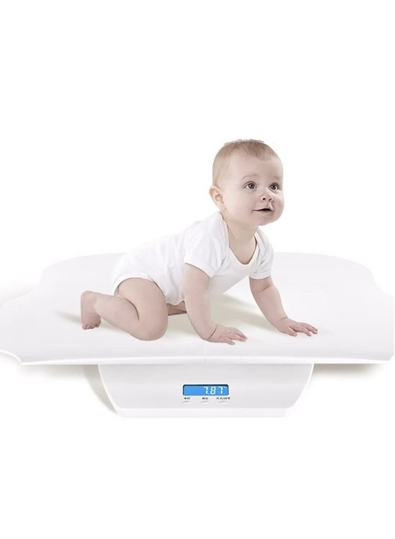 XiuWoo Baby Scale, Pet Scale, Multi-Function Toddler Scale, Digital Baby Scale, Blue Backlight, Weight and Height Track Max 100kg - Image 3