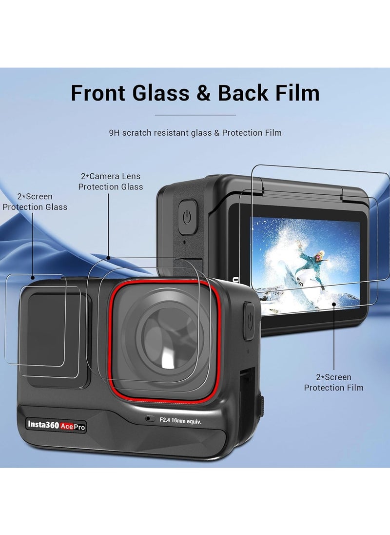 KCDMBUE Hard Carrying Case for Insta360 Ace Pro with Screen Protector，Portable Protective Insta360 Ace Pro/Ace Camera Sports Camera Case with Screen Protector Set  - Image 5