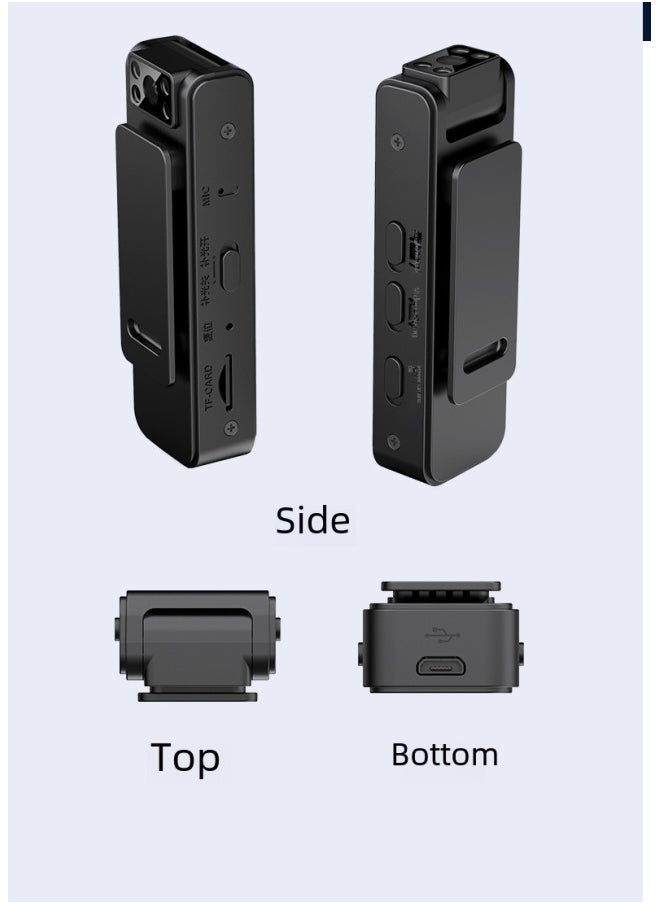 Generic Arrival Sports Riding DV Security Assistant Recording Meeting Compact Portable Action Camera With Built-In Mic-Body Color:32G-Memory 10 Speed  - Image 3