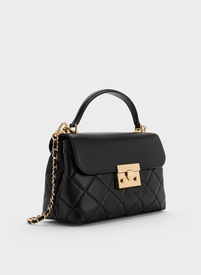 تشارلز & كيث حقيبة تشارلز آند كيث ألفا المبطنة ذات المقبض العلوي - Image 4