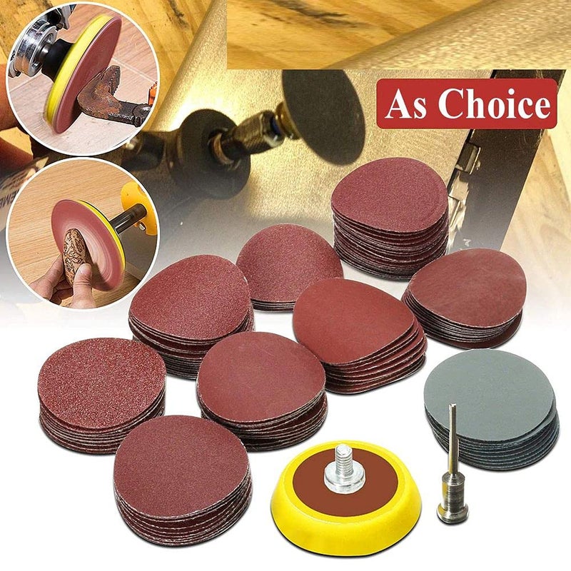 DIY Crafts CTDIYHI32074 Woodburning Tools Accessories 1inch Sandpaper Grit 6080100120240 1inch Backer Plate 18inch Shank Loop Sanding Pad - Image 3