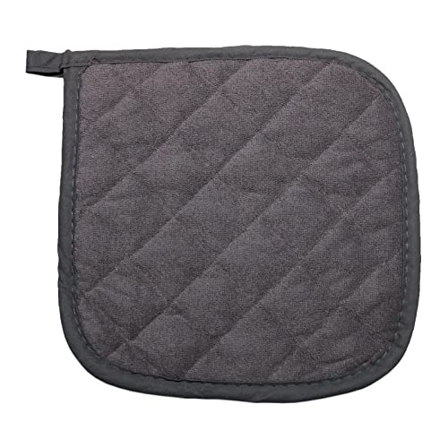Bestjoy 5 PCS Pot Holders for Kitchen, Cotton Potholers with Great Heat Resistance, Hot Pads, Trivets for Cooking and Baking Grey - Image 2