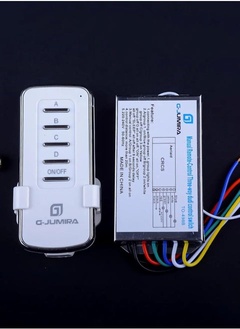 3-line remote control for controlling lighting and electrical appliances, smart wireless digital control switch