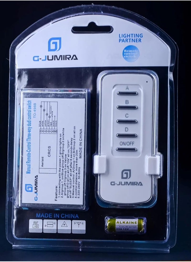 Generic - 3-line remote control for controlling lighting and electrical appliances, smart wireless digital control switch - Image 1