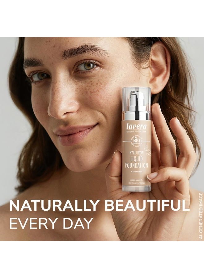 LAVERA Warm Nude Hyaluron Liquid Foundation, 30 ML - Image 3