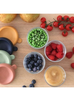 BEABA Set Of 4 Glass Baby Food Storage Jars, Sunrise, 250 ML  - Image 4