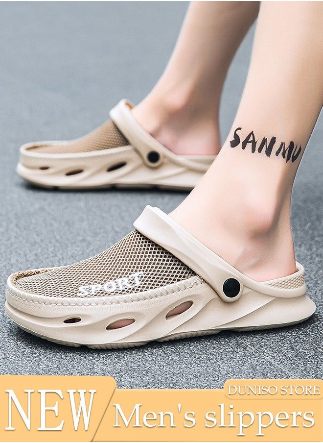 DUNISO Clog Sandals Summer Sandals Lightweight Slide Sandal with Non-slip Soles Thick Sole Beach Slipper Breathable Slip-on Sandal House Flat Slipper for Pool Beach Yard Kitchen Shower Unisex  - Image 1