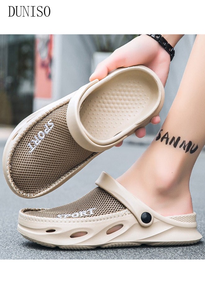 DUNISO Clog Sandals Summer Sandals Lightweight Slide Sandal with Non-slip Soles Thick Sole Beach Slipper Breathable Slip-on Sandal House Flat Slipper for Pool Beach Yard Kitchen Shower Unisex  - Image 2