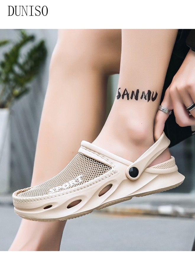 DUNISO Clog Sandals Summer Sandals Lightweight Slide Sandal with Non-slip Soles Thick Sole Beach Slipper Breathable Slip-on Sandal House Flat Slipper for Pool Beach Yard Kitchen Shower Unisex  - Image 5