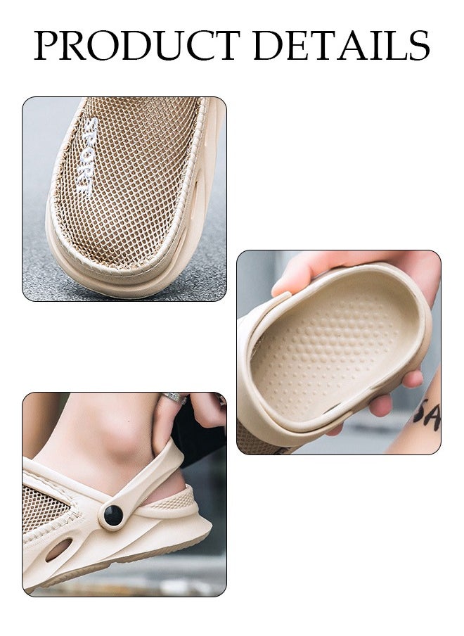 DUNISO Clog Sandals Summer Sandals Lightweight Slide Sandal with Non-slip Soles Thick Sole Beach Slipper Breathable Slip-on Sandal House Flat Slipper for Pool Beach Yard Kitchen Shower Unisex  - Image 4