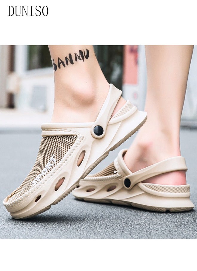 DUNISO Clog Sandals Summer Sandals Lightweight Slide Sandal with Non-slip Soles Thick Sole Beach Slipper Breathable Slip-on Sandal House Flat Slipper for Pool Beach Yard Kitchen Shower Unisex  - Image 3