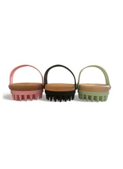 Aroura Premium Scalp Massaging Shampoo Brush for Hair Growth – Soft Silicone Exfoliating Bristles with Bamboo Handle Scalp Scrubber 1 Piece  - Image 3