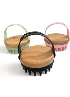 Aroura Premium Scalp Massaging Shampoo Brush for Hair Growth – Soft Silicone Exfoliating Bristles with Bamboo Handle Scalp Scrubber 1 Piece  - Image 1