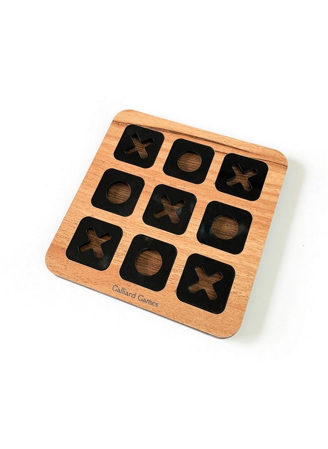 Galliard Games Galliard Games Wooden Puzzle, Tic-Tac-Toe, Noughts & Crosses (3x3); Prodigy  - Image 1